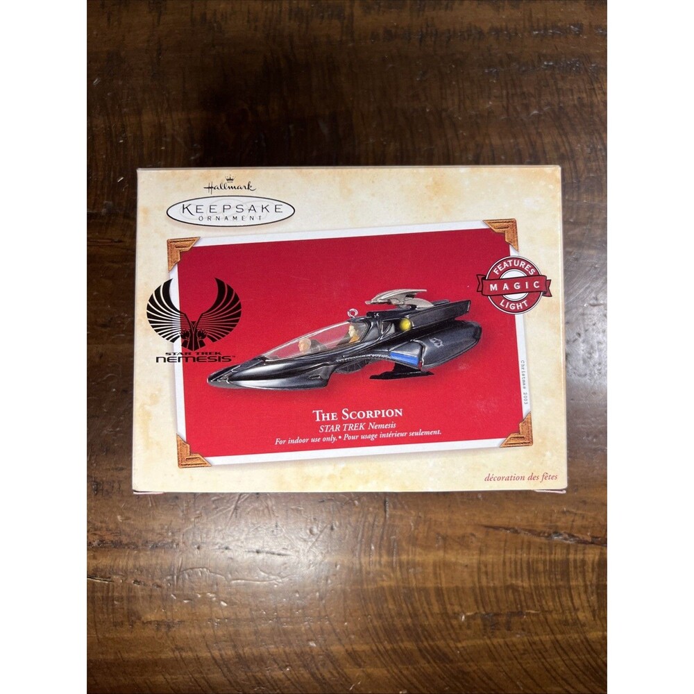 Hallmark Keepsake Star Trek Nemesis The Scorpion Lighted Ornament 2003 QXI7509